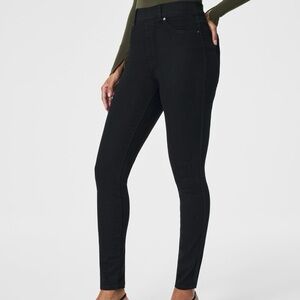 SPANX EveryWear Ankle Skinny Jeans in Clean Black 20278R. Pull On. Women’s Large